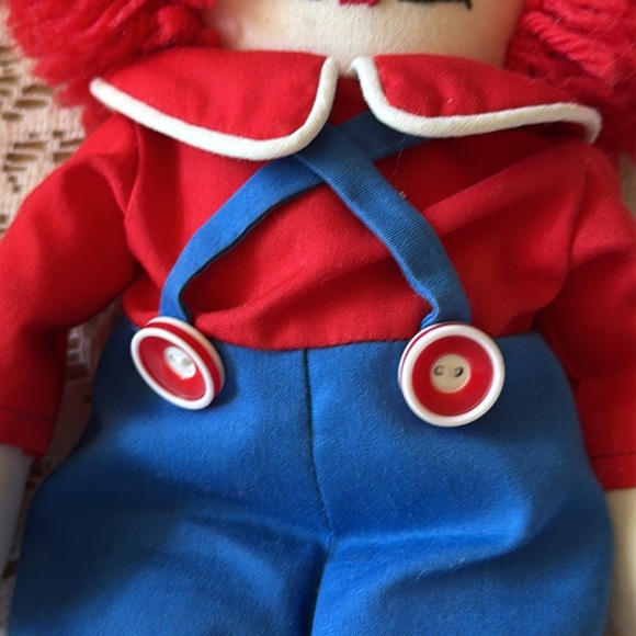❤️ Raggedy Andy Doll; Adorable! Perfect for Play, Room or “Under the Tree” Decor - Picture 6 of 9
